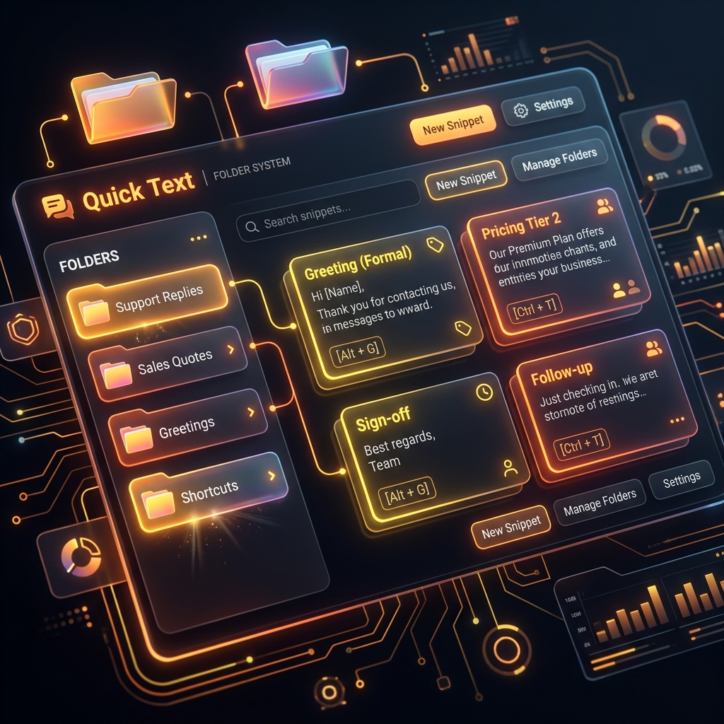 Quick Text Folder System